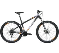 Велосипед FORMAT 1315 27.5, 16 скоростей, рост M, 2020-2021г, черный матовый/серый матовый RBKM1M378002