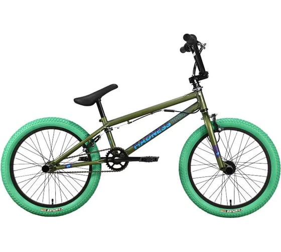 Велосипед STARK 22 Madness BMX 2 зеленый/голубой/зеленый HQ-0014009 1