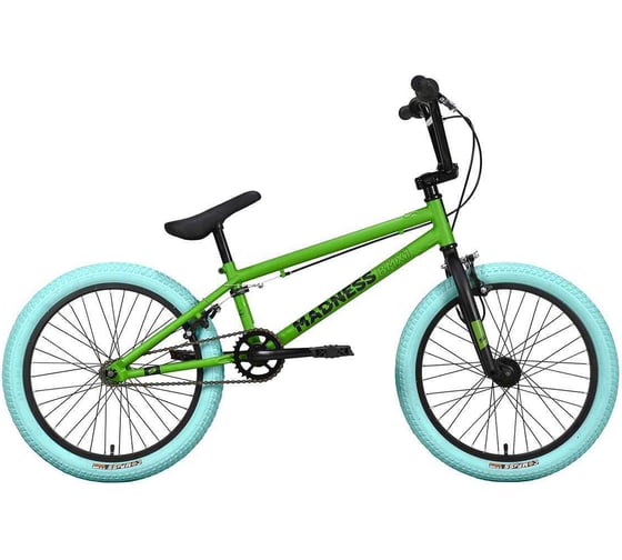 Велосипед STARK 22 Madness BMX 1 зеленый/черный/голубой HQ-0014006 1