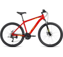 Велосипед FORWARD KATANA 27.5 D, 24 скорость, размер рамы 18, 2023, ярко-красный/желтый IB3F7Q164BRDXYE