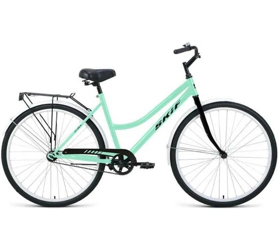 Велосипед SKIF CITY 28 LOW, 28, 1 скорость, 2022, мятный/черный IBK22OK28032