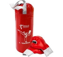 Детский игровой набор Absolute Champion Я-Чемпион 2 кг, красный перчатки, груша АЧ 10570