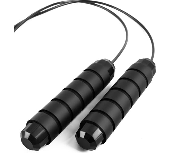 Утяжеленная скакалка ZDK FIT, черный 1201black