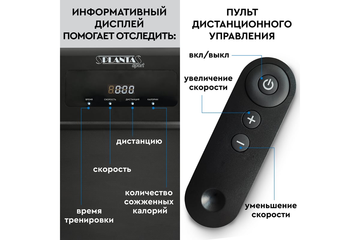 Ультратонкая и компактная беговая дорожка Planta TM-150 - выгодная цена ...