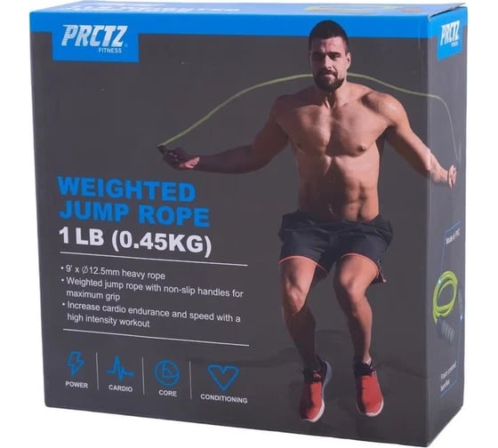 Утяжеленная скакалка PRCTZ weighted jump rope, 0.45 кг PF2360