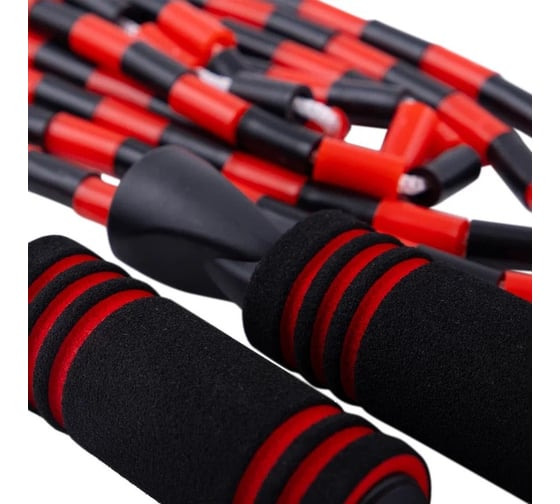 Скоростная скакалка в оплетке PRCTZ beaded plastic jump rope, 275 см PF2401