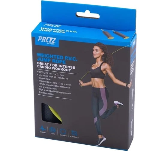 Утяжеленная скакалка PRCTZ weighted p.v.c. jump rope, 275 см PF2385