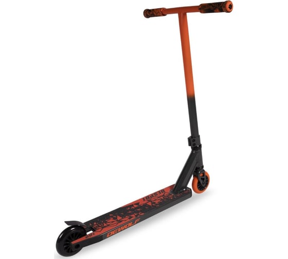 Трюковой самокат DEWOLF despot 100, цвет black/orange DWST25100100O