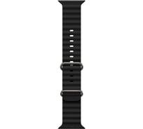 Ремешок Hoco iwatch wa12 original marine silicone 42/44/45/49 мм силикон, черный 0L-00057696