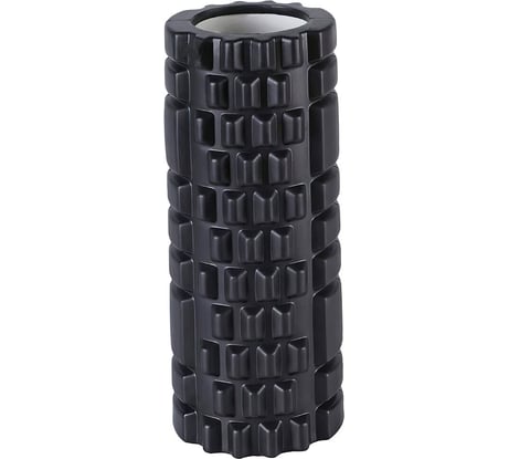 Массажный ролик для йоги и фитнеса DASWERK 26x8 см, Eva, черный, с выступами, 680021