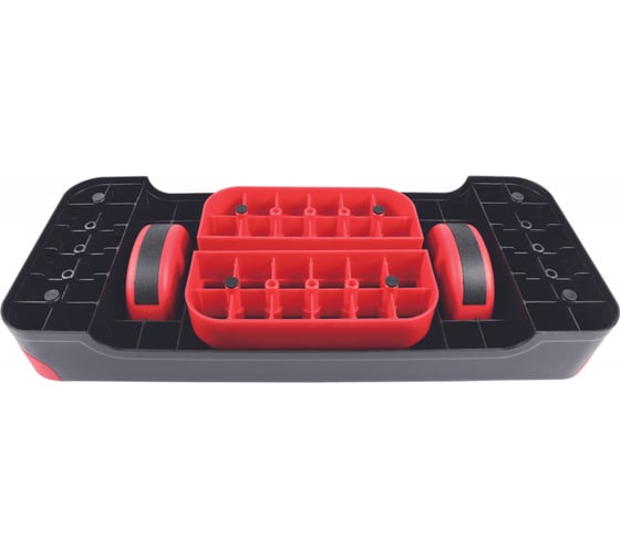 2-х уровневая степ-платформа-балансир Lite Weights 68х28х15см, черный/красный 1820LW