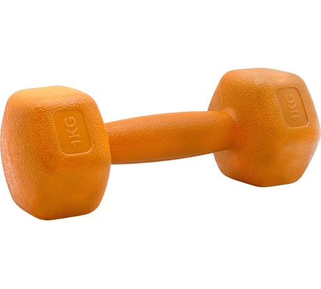 Гантель для фитнеса SportElite оранжевая, 1шт х 1кг, H-101