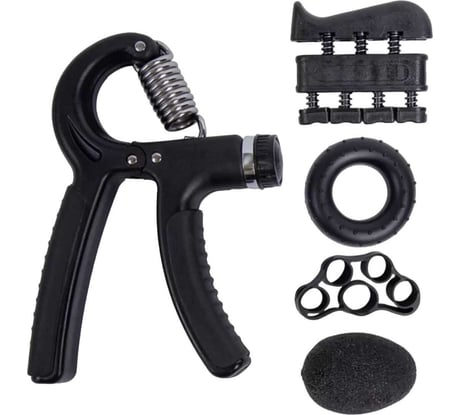 Эспандер кистевой, набор эспандеров для кисти и для пальцев, эспандеры для рук пружинный, кистевой, яйцо, 5 шт Shark fit A1603