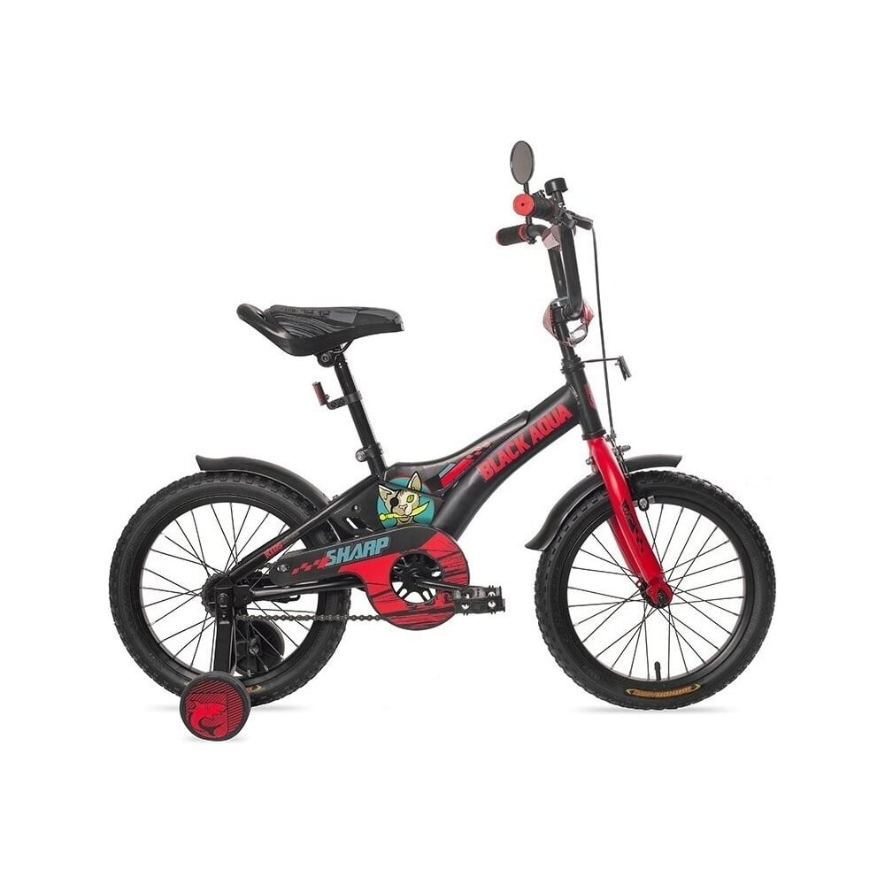 Детский велосипед BLACK AQUA KG1810 черно-красный 4610099424227 ...