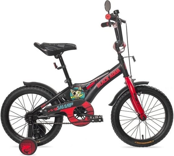 Детский велосипед BLACK AQUA KG1810 черно-красный 4610099424227 1