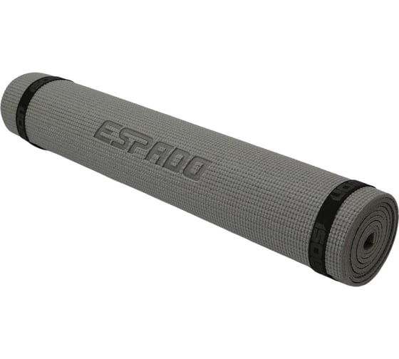 Коврик для йоги Espado pvc, 173х61х0.5 см, серый, желтый (принт) es2125-2 УТ-00000703