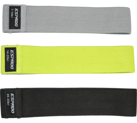 Набор тканевых фитнес-резинок Espado es9991 720x70x3mm УТ-00001275