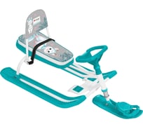 Снегокат InHome со спинкой, лама на сером/белый каркас INWSR2/4