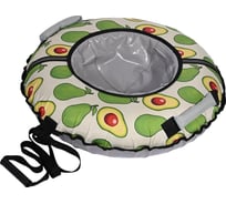 Тюбинг с круговым дизайном InHome авокадо на сером INWTB80/6