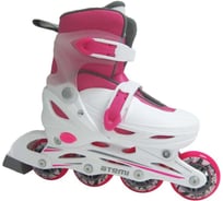 Раздвижные роликовые коньки для детей ATEMI розовый/белый 00000106384