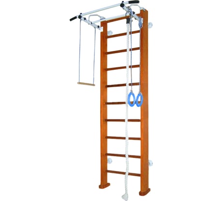 Детский спортивный комплекс Карусель 2Д.03.03 к стене, Орех 00000000691