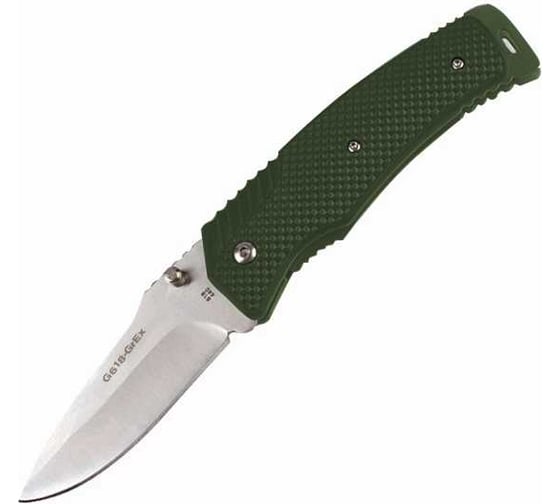 Нож Ganzo g618 440 steel exclusive edition green handle G618-GrEx 1