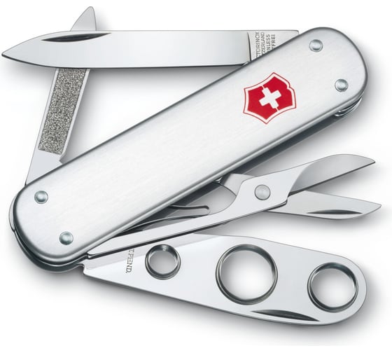 Нож Victorinox Cigar cutter 74 мм, 5 функций, серебристый 0.6580.16 1