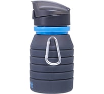 Складная бутылка для воды Starfit FB-100 с карабином, серый УТ-00019225