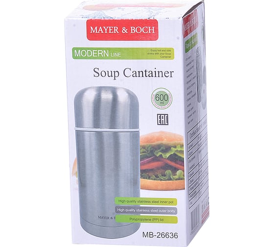 Термос MAYER&BOCH 600 мл из нержавеющей стали 26636
