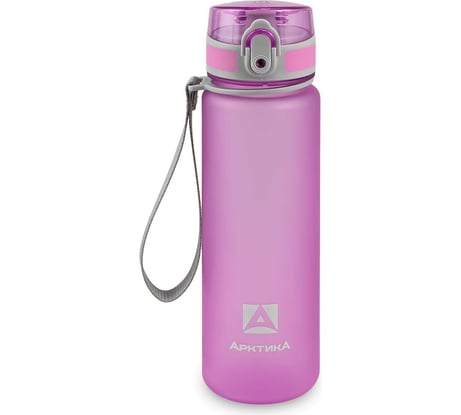Тритановая бутылка Арктика 500 мл, лавандовая матовая, с ситечком 720-500-LVM