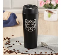 Термокружка DANIKS нерж, 0.45 л, узк.горл, тигр, колба нерж, sl-nt007-1 396556