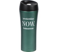 Термокружка DANIKS нерж, 0.45 л, узк.горл, женский стиль 3, колба нерж, изумруд, sl-nt015-328 430661 28884914