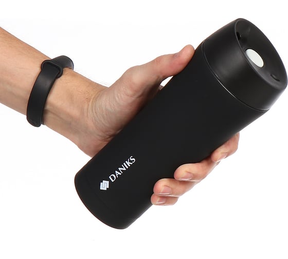 Термокружка DANIKS нерж, 0.45 л, колба нерж, sl-nt015-soft-black 430662