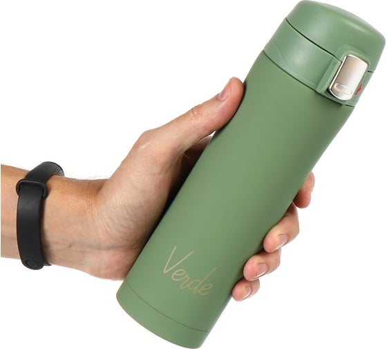 Термос DANIKS нерж, 0.45 л, verde, колба нерж, зел, sl-047-5615c-soft 426233