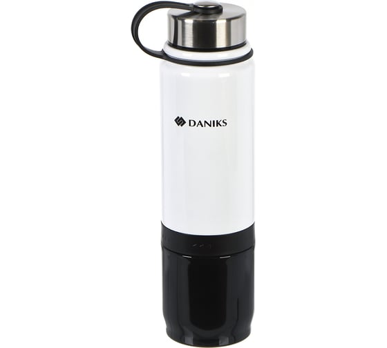 Термос DANIKS нерж, 0.8 л, колба нерж, черно-бел, sl-098-1 426232 1