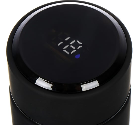 Термос DANIKS нерж, 0.48 л, колба нерж, с датчиком, чер, sl-155h-black soft 435633