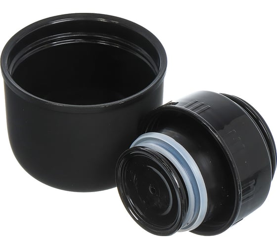 Термос DANIKS нерж, 1.2 л, узк.горл, колба нерж, черный софт, sl-120zn-black-soft 449143