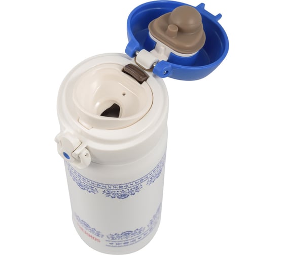 Термокружка THERMOS JNL-402-BLWH SS 0.4 л, бело-синяя 319562