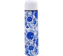 Термос Добрыня Синие цветы DO, 1.0л, узкое горло 1842