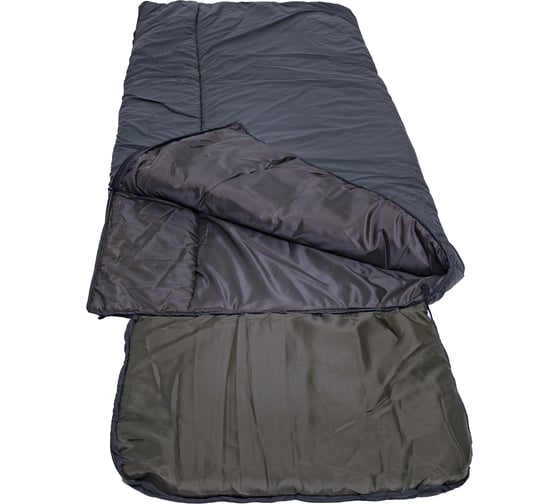 Спальный мешок с подголовником Saimaa premium, 220x85(+/-5), 0/-20, зеленый Snow 350