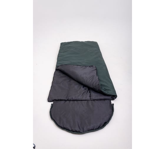 Спальный мешок с подголовником Saimaa premium, 220x85(+/-5), 0/-25, зеленый Snow 400