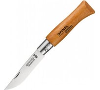 Нож, углеродистая сталь, рукоять из дерева бука Opinel №4 111040