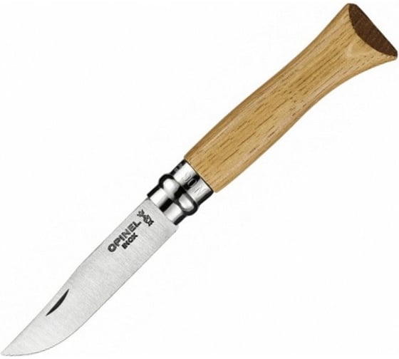 Нож, нержавеющая сталь, дубовая рукоять в картонной коробке Opinel №6 2024