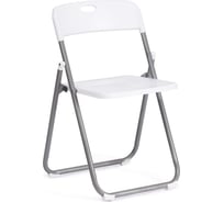 Складной стул Tetchair folder 3017h, каркас: металл, сиденье/спинка: пластик, 49x46.5x73.5 см, white (белый) / grey (серый), комплект 6 шт 20100