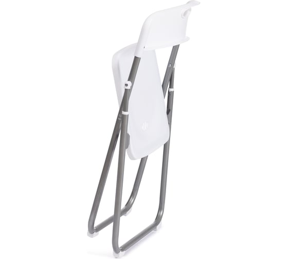 Складной стул Tetchair folder 3017h, каркас: металл, сиденье/спинка: пластик, 49x46.5x73.5 см, white (белый) / grey (серый), комплект 6 шт 20100