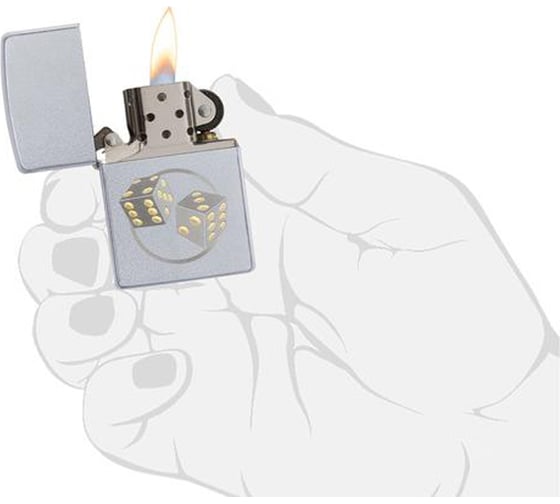 Зажигалка Zippo Classic с покрытием Satin Chrome 29412