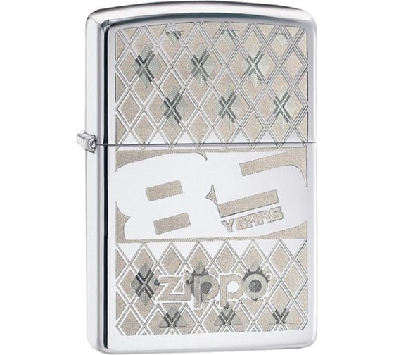 Зажигалка Zippo 85 с покрытием High Polish Chrome, серебристая 29438