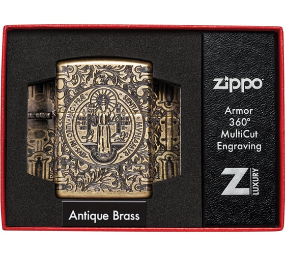 Зажигалка Zippo Armor с покрытием Antique Brass 29719