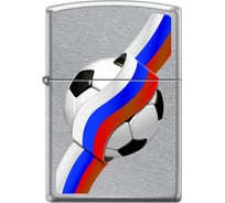 Зажигалка Zippo Российский футбол с покрытием Street Chrome 207 RUSSIAN SOCCER