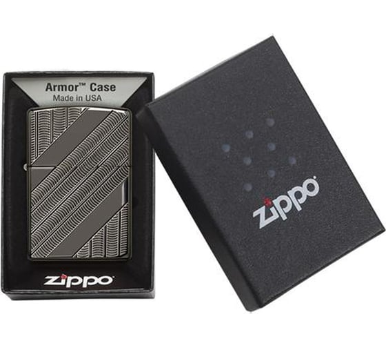 Зажигалка Zippo Armor с покрытием High Polish Black Ice 29422